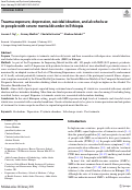 Cover page: Trauma exposure, depression, suicidal ideation, and alcohol use in people with severe mental disorder in Ethiopia