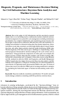 Cover page: Diagnosis, Prognosis, and Maintenance Decision Making for Civil Infrastructure: Bayesian Data Analytics and Machine Learning