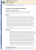 Cover page: T cell behavior at the maternal-fetal interface