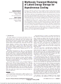 Cover page: Multi-Scale Transient Modeling of Latent Energy Storage for Asynchronous Cooling