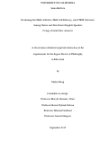 Cover page: Examining the math attitudes, math self-efficacy, and STEM outcomes among native and non-native English speakers using a latent class analysis