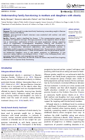 Cover page: Understanding family functioning in mothers and daughters with obesity