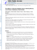 Cover page: The influence of nicotine metabolic rate on working memory over 6&nbsp;hours of abstinence from nicotine