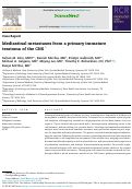 Cover page: Mediastinal metastases from a primary immature teratoma of the CNS.