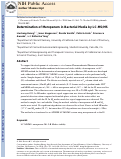 Cover page: Determination of meropenem in bacterial media by LC–MS/MS