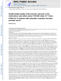 Cover page: Health-related quality of life and pain outcomes with [177Lu]Lu-PSMA-617 plus standard of care versus standard of care in patients with metastatic castration-resistant prostate cancer (VISION): a multicentre, open-label, randomised, phase 3 trial.