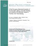 Cover page: A Post-Occupancy Monitored Evaluation of the Dimmable Lighting, Automated Shading, and Underfloor Air Distribution System in The New York Times Building