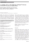 Cover page: Acceptability and Use of the Diaphragm and Replens® Lubricant Gel for HIV Prevention in Southern Africa