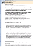 Cover page: Context and explicit threat cue modulation of the startle reflex: Preliminary evidence of distinctions between adolescents with principal fear disorders versus distress disorders