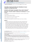 Cover page: TumorMap: Exploring the Molecular Similarities of Cancer Samples in an Interactive Portal