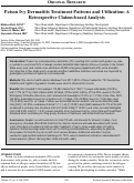 Cover page: Poison Ivy Dermatitis Treatment Patterns and Utilization: A Retrospective Claims-based Analysis