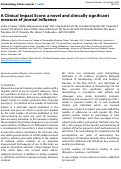 Cover page: A Clinical Impact Score: a novel and clinically significant measure of journal influence