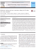 Cover page: Multiview coding and error correction coding for 3D video over noisy channels