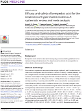 Cover page: Efficacy and safety of bempedoic acid for the treatment of hypercholesterolemia: A systematic review and meta-analysis