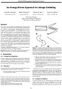 Cover page: An energy-driven approach to linkage unfolding