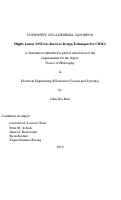 Cover page: Highly linear SAW-less receiver design techniques for CDMA