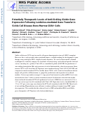 Cover page: Potentially therapeutic levels of anti-sickling globin gene expression following lentivirus-mediated gene transfer in sickle cell disease bone marrow CD34+ cells