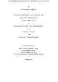 Cover page: Evaluating Funding Mechanisms for Natural Resource Conservation