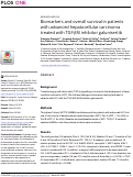 Cover page: Biomarkers and overall survival in patients with advanced hepatocellular carcinoma treated with TGF-βRI inhibitor galunisertib