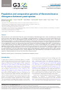 Cover page: Population and comparative genetics of thermotolerance divergence between yeast species