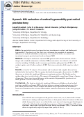 Cover page: Dynamic MRI evaluation of urethral hypermobility post‐radical prostatectomy