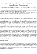 Cover page: Effect of Drained Heating and Cooling on the Preconsolidation Stress of Saturated Normally Consolidated Clays