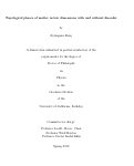 Cover page: Topological phases of matter in low dimensions with and without disorder