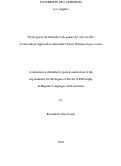 Cover page: “Dezir quiero de Granada, todo quanto he visto en ella”: A Geocritical Approach to Sixteenth Century Iberian pliegos sueltos