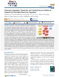 Cover page: Ultrasonic Cigarettes: Chemicals and Cytotoxicity are Similar to Heated-Coil Pod-Style Electronic Cigarettes.