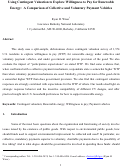 Cover page: Using Contingent Valuation to Explore Willingness to Pay for Renewable Energy: A Comparison 
of Collective and Voluntary Payment Vehicles