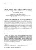 Cover page: Middle and long latency auditory evoked potentials in cat. II. Component distributions and dependence on stimulus factors