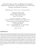 Cover page: Radiation Characteristics of Botryococcus braunii, Chlorococcum littorale, and Chlorella sp. Used For CO2 Fixation and Biofuel Production