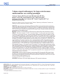 Cover page: Volume-staged radiosurgery for large arteriovenous malformations: an evolving paradigm.