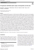 Cover page: Octogenarians with blunt splenic injury: not all geriatrics are the same