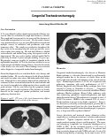 Cover page: Congenital Tracheobronchomegaly