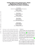 Cover page: Trading Safety Versus Performance: Rapid Deployment of Robotic Swarms With Robust Performance Constraints