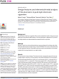 Cover page: Design features and elemental/metal analysis of the atomizers in pod-style electronic cigarettes