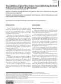 Cover page: Tabagismo, uma Patologia Corporativa Transmissível pela Indústria do Tabaco. Como os Profissionais de Saúde podem Contribuir para Deter essa Epidemia?