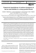 Cover page: Numerical simulations of onshore transport of larvae and detritus to a steep pocket beach