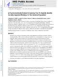 Cover page: A Psychometrically Robust Screening Tool To Rapidly Identify Socially Impaired Monkeys In The General Population