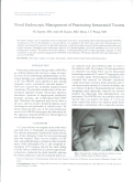 Cover page: Novel endoscopic management of penetrating intracranial trauma.