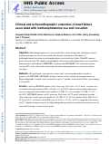 Cover page: Clinical and echocardiographic outcomes in heart failure associated with methamphetamine use and cessation