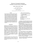 Cover page: Polysemy in Conceptual Combination: Testing the Constraint Theory of Combination