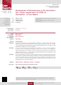 Cover page: Development of Pilomatrixoma at the Vaccination Site: A Rare Complication of COVID-19 Vaccination – A Case Report