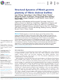 Cover page: Structural dynamics of RbmA governs plasticity of Vibrio cholerae biofilms