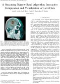 Cover page: A Streaming Narrow-Band Algorithm: Interactive Deformation and Visualization of Level Sets