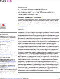 Cover page: AT2R activation increases in vitro angiogenesis in pregnant human uterine artery endothelial cells