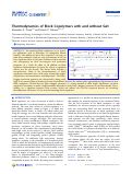 Cover page: Thermodynamics of block copolymers with and without salt.