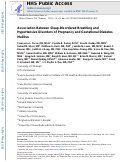 Cover page: Association Between Sleep-Disordered Breathing and Hypertensive Disorders of Pregnancy and Gestational Diabetes Mellitus