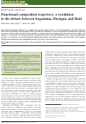 Cover page: Functional composition trajectory: a resolution to the debate between Suganuma, Durigan, and Reid